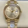 Rolex Day-Date M128238-0046 8+ factory blue crystal watch mirror Replica Watch - Best Quality Replica Watches UK Swiss Watch Brands 1:1 Replica Fake Watch