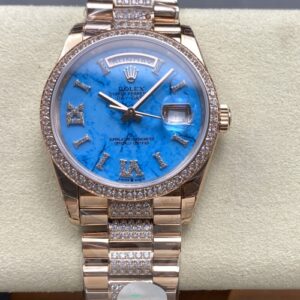 Rolex Day-Date M128345rbr-0065 8+ factory solid case back Replica Watch - Best Quality Replica Watches UK Swiss Watch Brands 1:1 Replica Fake Watch