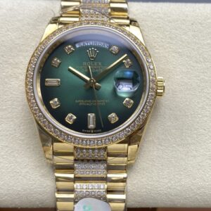 Rolex Day-Date M128348rbr-0036 8+ Factory Screw-In Crown Replica Watch - Best Quality Replica Watches UK Swiss Watch Brands 1:1 Replica Fake Watch