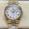 Rolex Day-Date M128238-0077 8+ Factory Gold color Case Replica Watch - Best Quality Replica Watches UK Swiss Watch Brands 1:1 Replica Fake Watch