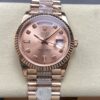 Rolex Day-Date M128235-0019 8+ factory rose gold color case Replica Watch - Best Quality Replica Watches UK Swiss Watch Brands 1:1 Replica Fake Watch
