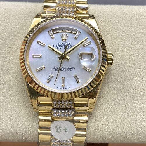 Rolex Day-Date M128238-0124 8+ Factory 36MM Replica Watch - Best Quality Replica Watches UK Swiss Watch Brands 1:1 Replica Fake Watch