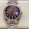 Rolex Day-Date M128345rbr-0041 8+ Factory Week Display Replica Watch - Best Quality Replica Watches UK Swiss Watch Brands 1:1 Replica Fake Watch