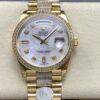 Rolex Day-Date M128348rbr-0019 8+ factory gold color case Replica Watch - Best Quality Replica Watches UK Swiss Watch Brands 1:1 Replica Fake Watch