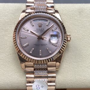Rolex Day-Date M128235-0088 8+ Factory Screw-In Crown Replica Watch - Best Quality Replica Watches UK Swiss Watch Brands 1:1 Replica Fake Watch