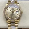 Rolex Day-Date M128348rbr-0010 8+ Factory Gold color Case Replica Watch - Best Quality Replica Watches UK Swiss Watch Brands 1:1 Replica Fake Watch