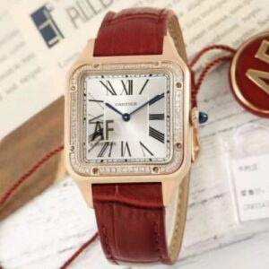 Cartier Santos WJSA0018 AF factory diamond bezel Replica Watch - Best Quality Replica Watches UK Swiss Watch Brands 1:1 Replica Fake Watch