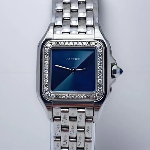 Cartier PANTHèRE W4PN0013 AF Factory Blue Dial Replica Watch - Best Quality Replica Watches UK Swiss Watch Brands 1:1 Replica Fake Watch