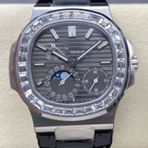 Patek Philippe Nautilus 5712 PPF Factory Diamond Bezel Replica Watch - Best Quality Replica Watches UK Swiss Watch Brands 1:1 Replica Fake Watch