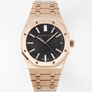 AP Royal Oak 15510OR.OO.1320OR.04 APS Factory Black Dial Replica Watch - Best Quality Replica Watches UK Swiss Watch Brands 1:1 Replica Fake Watch