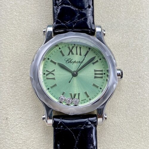 Chopard HAPPY SPORT 278590-3013 YF Factory Green Dial Replica Watch - Best Quality Replica Watches UK Swiss Watch Brands 1:1 Replica Fake Watch