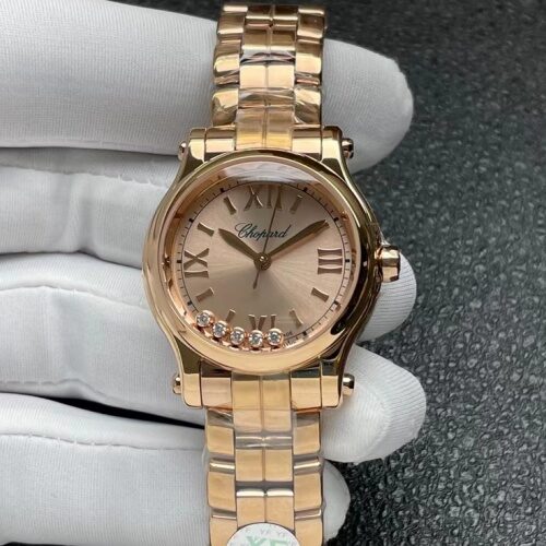 Chopard HAPPY SPORT 275378-5008 YF Factory Rose Gold Case Replica Watch - Best Quality Replica Watches UK Swiss Watch Brands 1:1 Replica Fake Watch