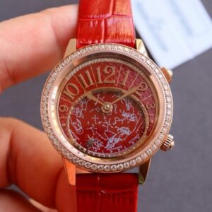 Jaeger-LeCoultre Rendez-Vous 3482560 CC Factory Red Dial Replica Watch - Best Quality Replica Watches UK Swiss Watch Brands 1:1 Replica Fake Watch