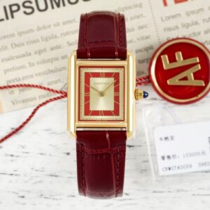 Cartier Tank WGTA0059 AF Factory Diamond Crown Replica Watch - Best Quality Replica Watches UK Swiss Watch Brands 1:1 Replica Fake Watch