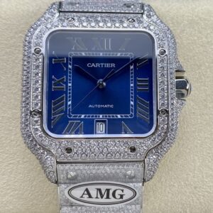 Cartier Santos WSSA0010 AMG factory Roman numerals Replica Watch - Best Quality Replica Watches UK Swiss Watch Brands 1:1 Replica Fake Watch