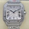 Cartier Santos WSSA0011 AMG Factory 40MM Replica Watch - Best Quality Replica Watches UK Swiss Watch Brands 1:1 Replica Fake Watch