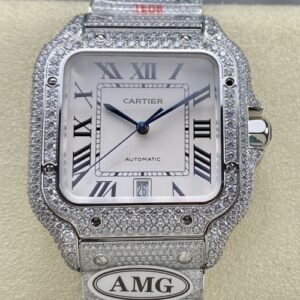 Cartier Santos WSSA0011 AMG Factory 40MM Replica Watch - Best Quality Replica Watches UK Swiss Watch Brands 1:1 Replica Fake Watch
