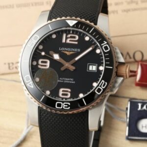 Longines Concas L3.782.3.58.9 AF Factory Black Dial Replica Watch - Best Quality Replica Watches UK Swiss Watch Brands 1:1 Replica Fake Watch