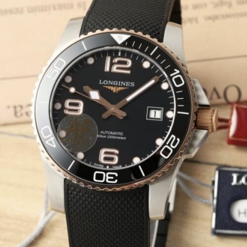 Longines Concas L3.782.3.58.9 AF Factory Black Dial Replica Watch - Best Quality Replica Watches UK Swiss Watch Brands 1:1 Replica Fake Watch
