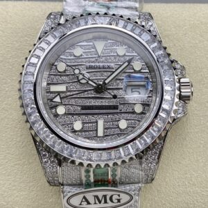 Rolex GMT Master 116769TBR-74780B AMG factory diamond bezel Replica Watch - Best Quality Replica Watches UK Swiss Watch Brands 1:1 Replica Fake Watch