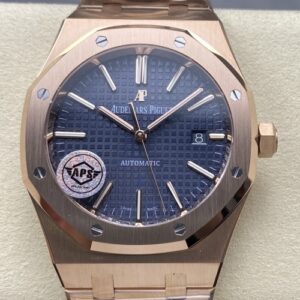 AP Royal Oak 15400OR.OO.1220OR.03 APS Factory Blue Dial Replica Watch - Best Quality Replica Watches UK Swiss Watch Brands 1:1 Replica Fake Watch