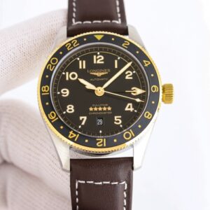 Longines Spirit L3.812.5.53.2 TW Factory Dual Time Zone Replica Watch - Best Quality Replica Watches UK Swiss Watch Brands 1:1 Replica Fake Watch