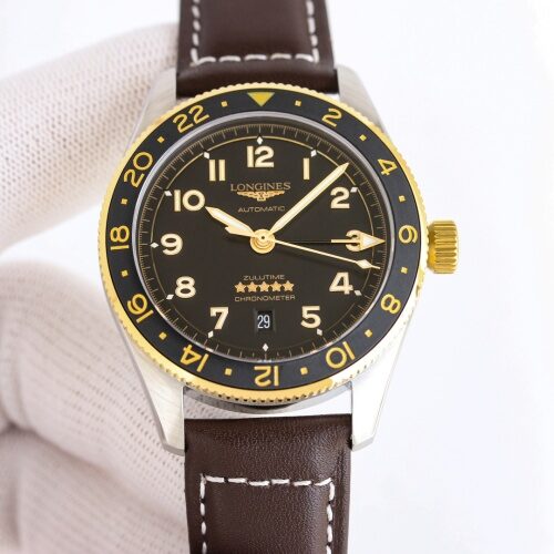 Longines Spirit L3.812.5.53.2 TW Factory Dual Time Zone Replica Watch - Best Quality Replica Watches UK Swiss Watch Brands 1:1 Replica Fake Watch
