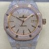 Audemars Piguet Royal Oak 15400OR.022 AMG Factory Diamond Strap Replica Watch - Best Quality Replica Watches UK Swiss Watch Brands 1:1 Replica Fake Watch