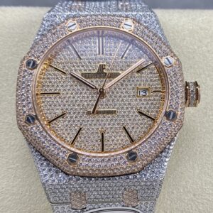 Audemars Piguet Royal Oak 15400OR.022 AMG Factory Diamond Strap Replica Watch - Best Quality Replica Watches UK Swiss Watch Brands 1:1 Replica Fake Watch