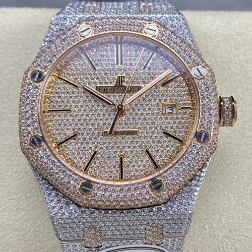 Audemars Piguet Royal Oak 15400OR.022 AMG Factory Diamond Strap Replica Watch - Best Quality Replica Watches UK Swiss Watch Brands 1:1 Replica Fake Watch