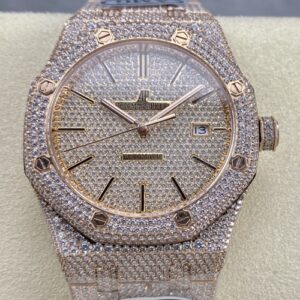 Audemars Piguet Royal Oak 15400OR.023 AMG Factory Diamond Bezel Replica Watch - Best Quality Replica Watches UK Swiss Watch Brands 1:1 Replica Fake Watch