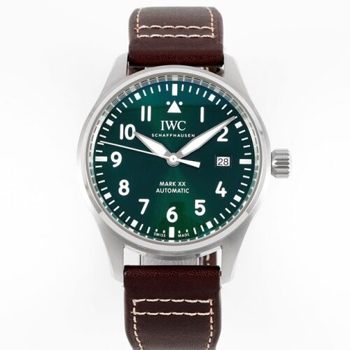 IWC Pilot IW328205 ZF Factory Green Dial Replica Watch - Best Quality Replica Watches UK Swiss Watch Brands 1:1 Replica Fake Watch