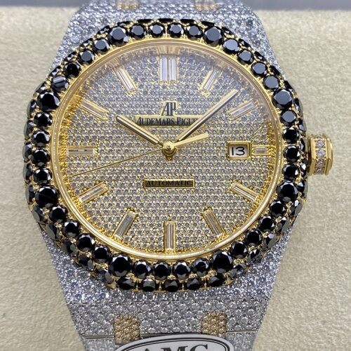Audemars Piguet Royal Oak 15400OR.024 AMG Factory Diamond Crown Replica Watch - Best Quality Replica Watches UK Swiss Watch Brands 1:1 Replica Fake Watch